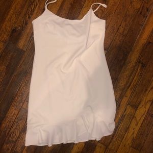 White Strap Adjustable Dress